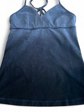 Blue Ombré Racerback Tank Top